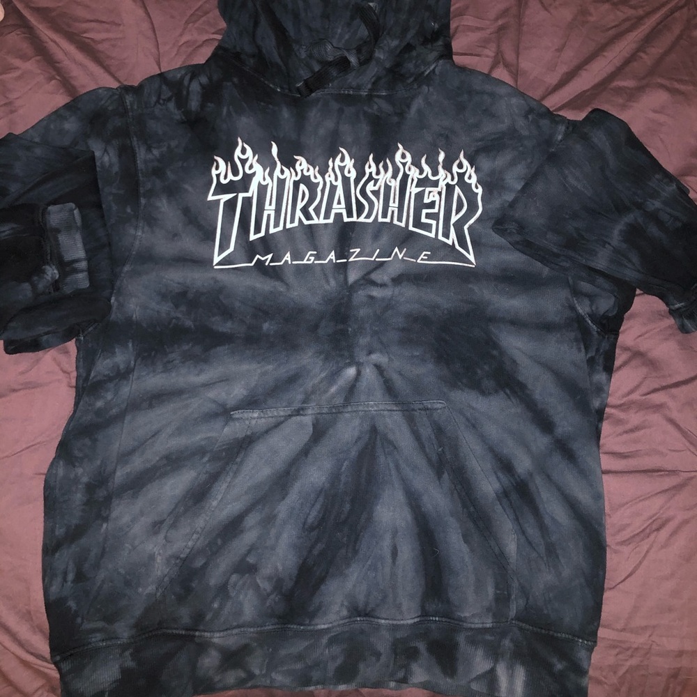 Thrasher Silver Logo Hoodie